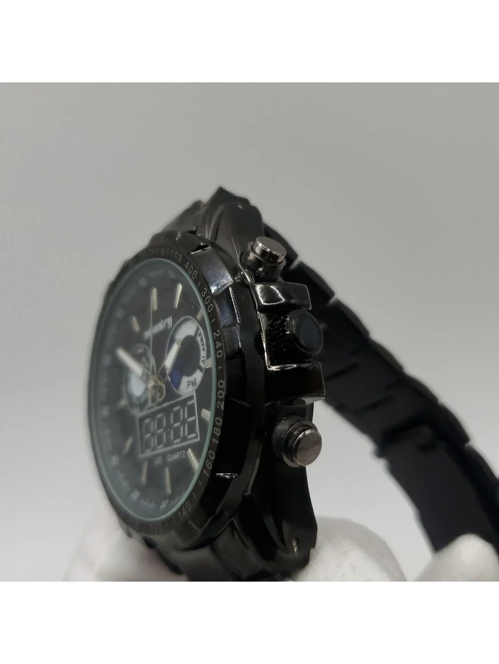 Infantry Dual Time Zone 45mm Mens Digital Analog Watch New Batteries